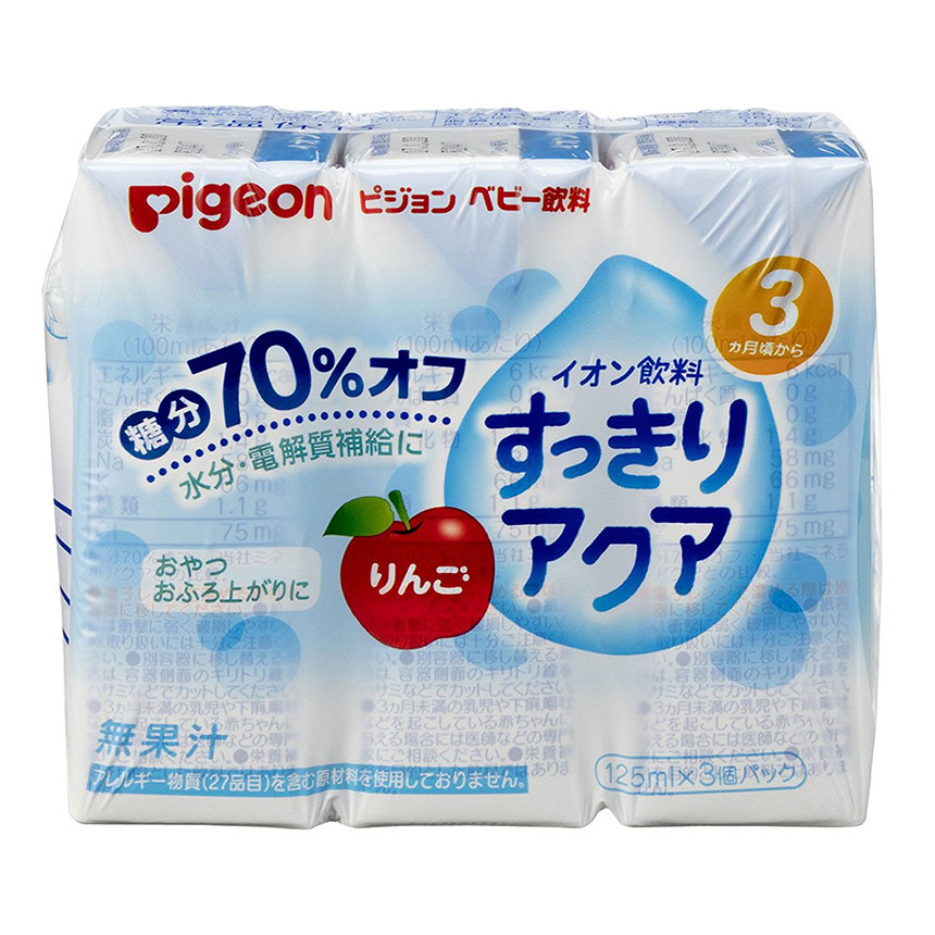 Nước uống vị táo Pigeon 375ml (125ml x 3 hộp)