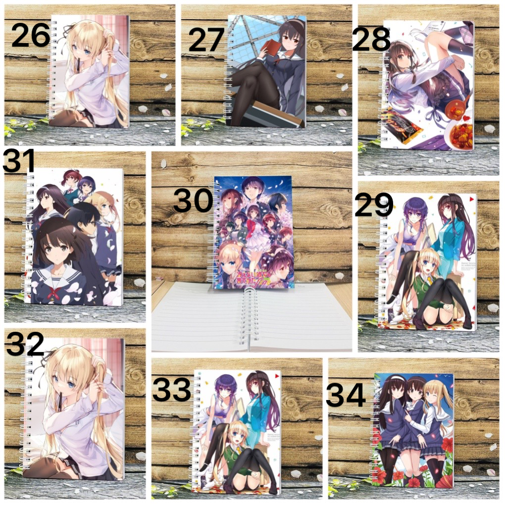 ￼Sổ tay Saenai Heroine no  sodatekata 200 trang a6 / sổ viết saenai Heroine no sodatekata