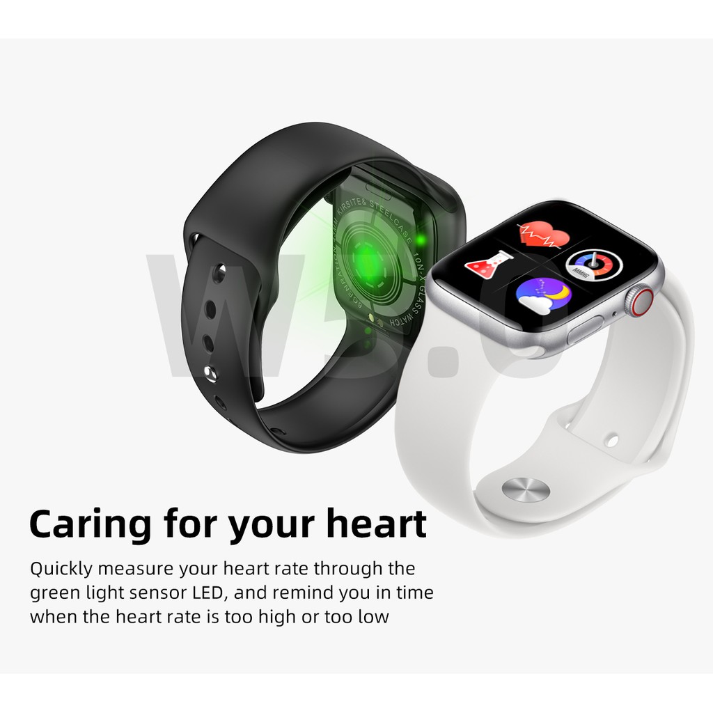 Đồng hồ thông minh Smart Watch theo dõi sức khỏe Watch 5 theo dõi nhịp tim vận động ( Giao màu ngẫu nhiên)