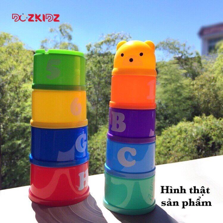 Đồ chơi trẻ em thông minh - Cốc xếp chồng 9 tầng cao 39 cm cho bé - DOZKIDZ