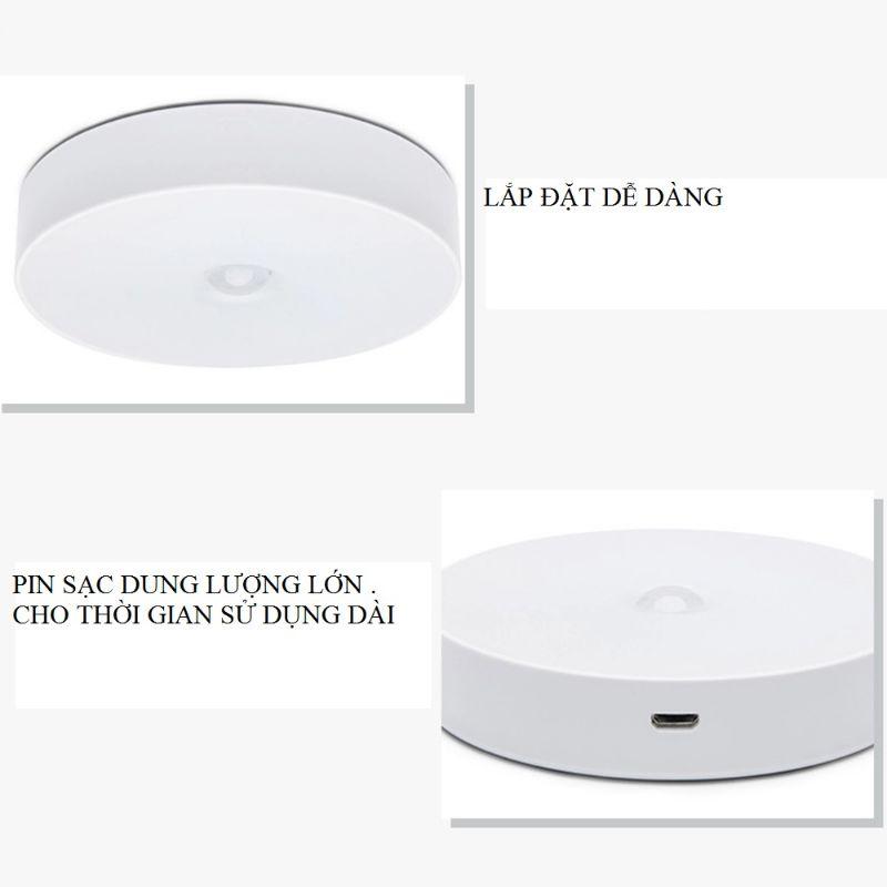 Đèn LED cảm ứng dán tường, tặng kèm sạc USB tiện lợi