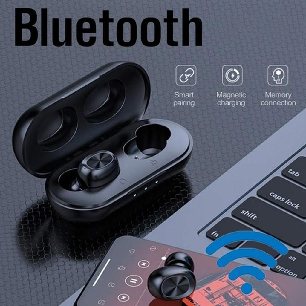 Bluetooth 5.0 Wireless Earphone, Sport Headset Ear In Headset With Portable Charging Case, Built-in Microphone, Auto Pairing, For Running