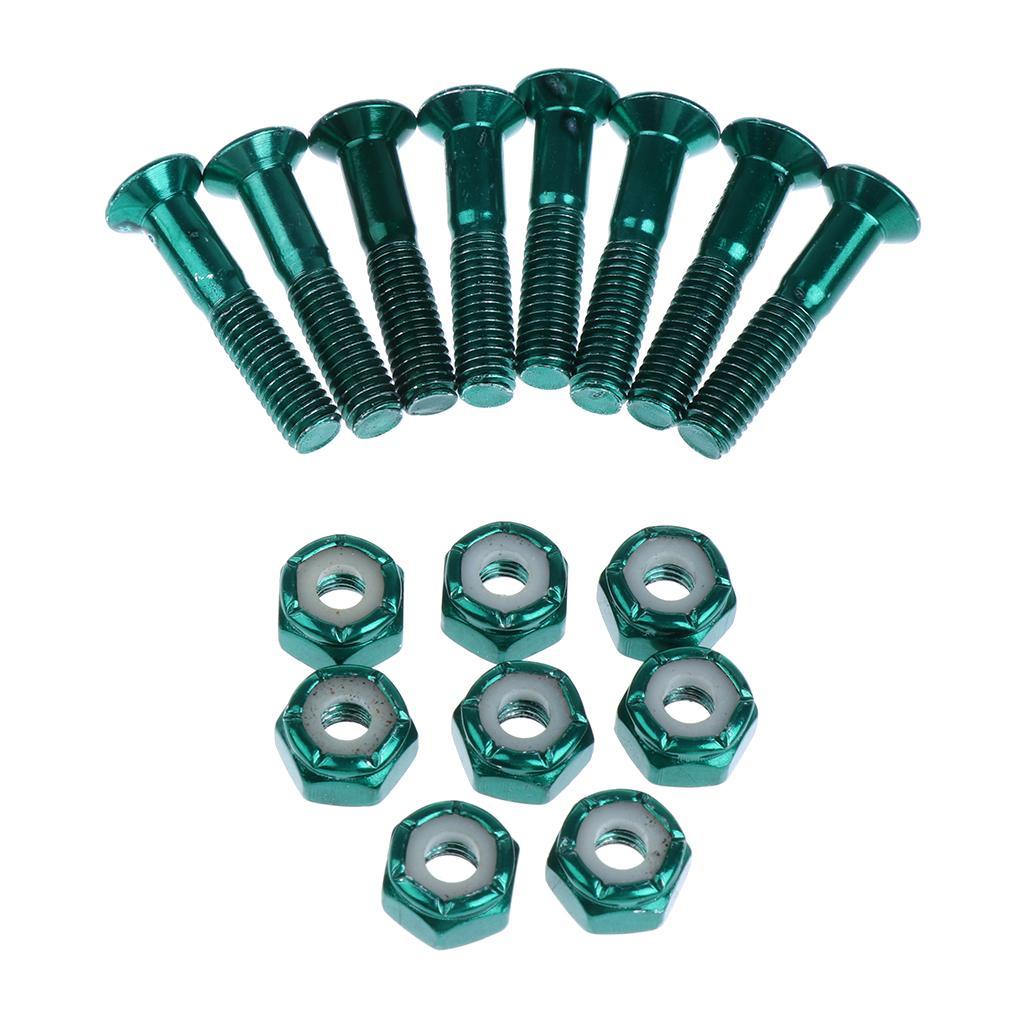 24 pieces Replacement Skateboard Truck Hardware Set Screws Bolts