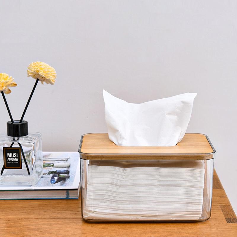 Hộp Đựng Khăn Giấy Trong Suốt Phong Cách Bắc Âu