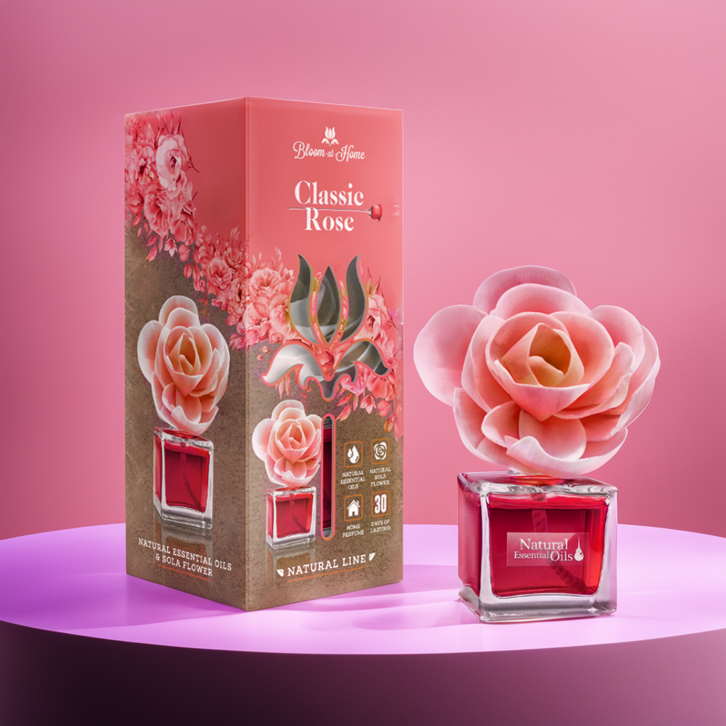 Nước hoa thơm phòng Bloom At Home Elix - Hương Hoa Hồng Cổ Điển - 100ml nhập khẩu từ Ba Lan - Chiết xuất thành phần tự nhiên, lưu hương lâu, an toàn