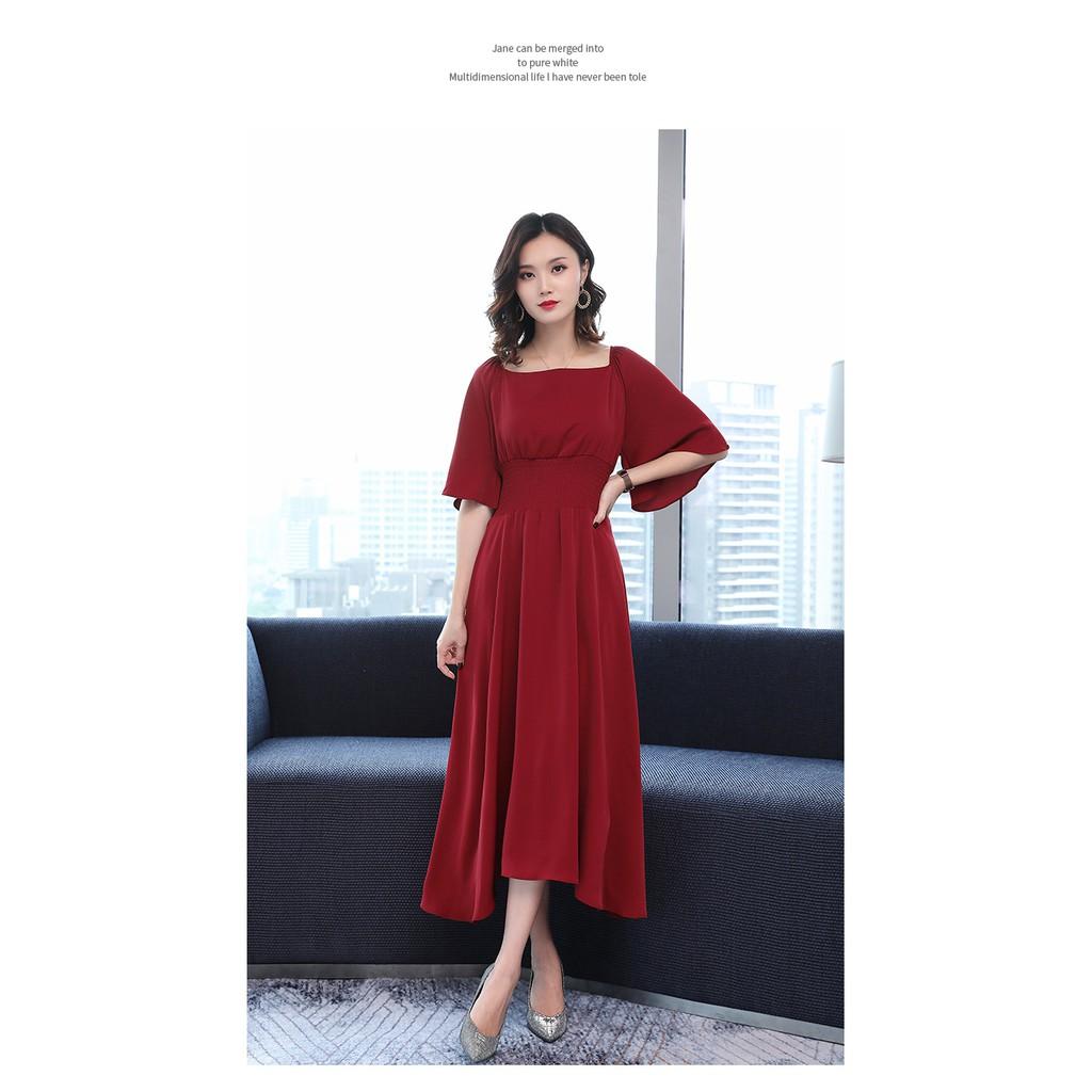DRESS316-ĐẦM XÒE NHÚNG EO THIẾT KẾ S-6XL