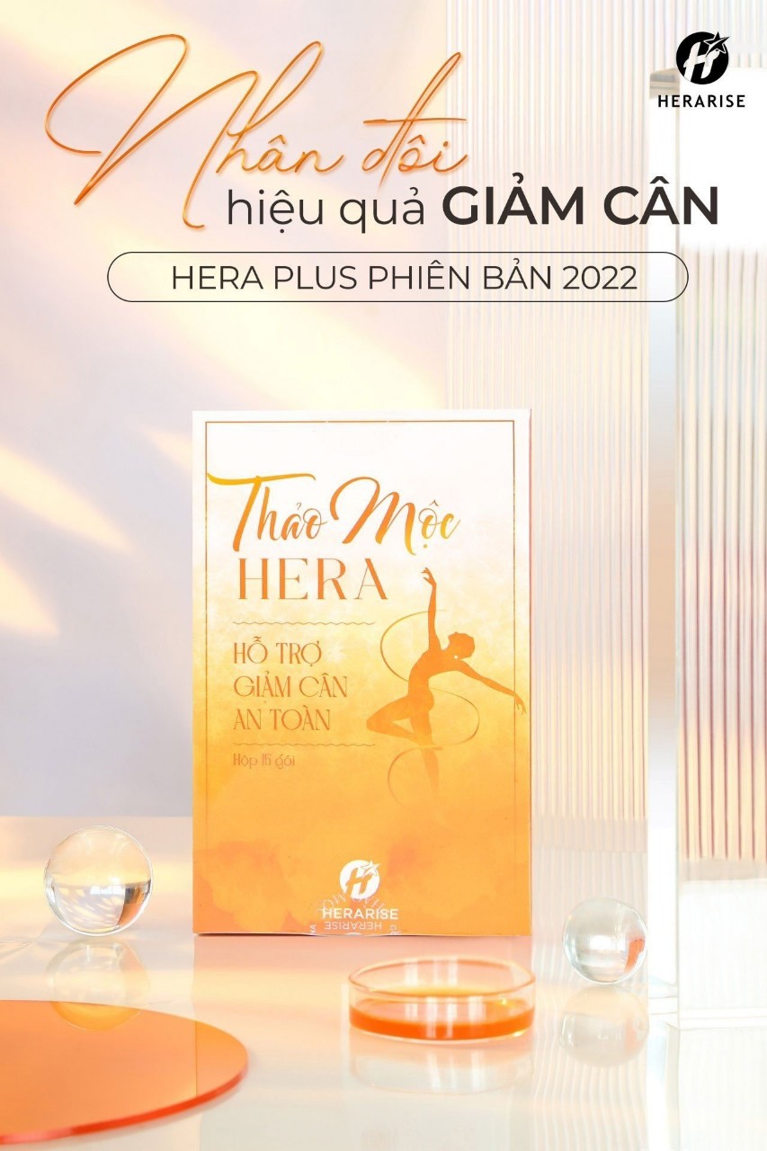 Trà Thảo mộc Hỗ Trợ Giảm cân Hera Plus + Tặng Kèm Vòng Phong Thủy Cực Chất