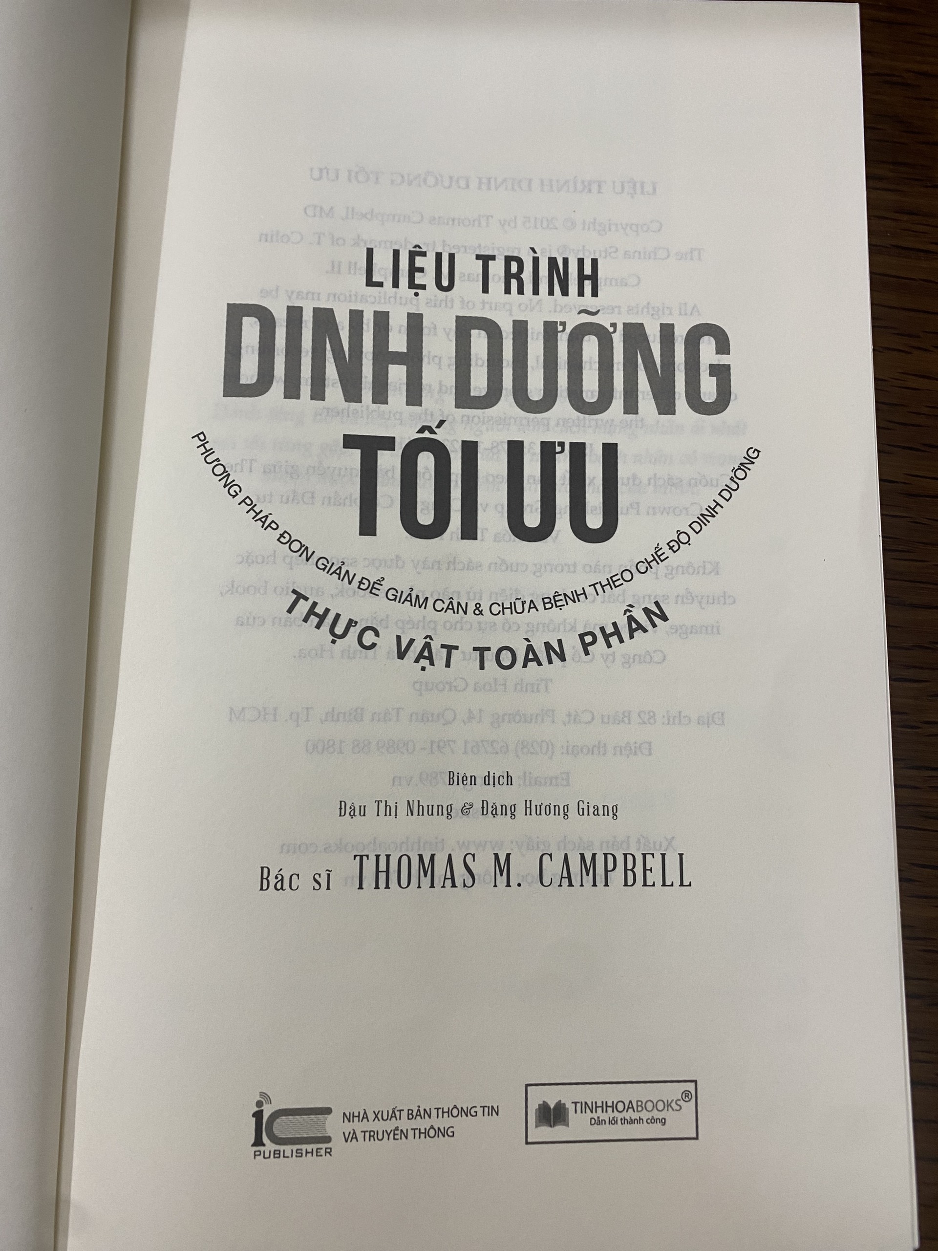 Liệu Trình Dinh Dưỡng Tối Ưu - Phương Pháp Đơn Giản Để Giảm Cân &amp; Chữa Bệnh Theo Chế Độ Dinh Dưỡng Thực Vật Toàn Phần