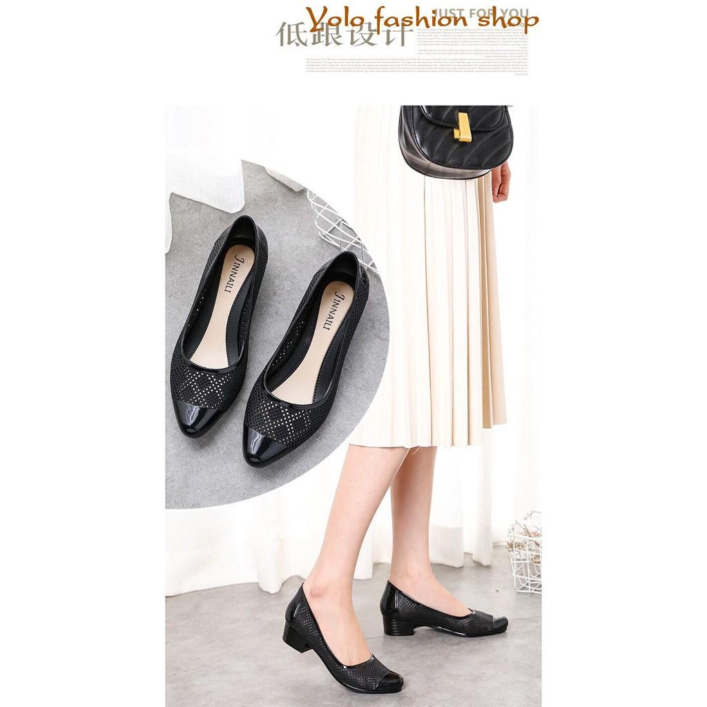 Giày nhựa đi mưa đế 3cm thoáng khí siêu mềm êm chân- Hàng QC cao cấp GN5
