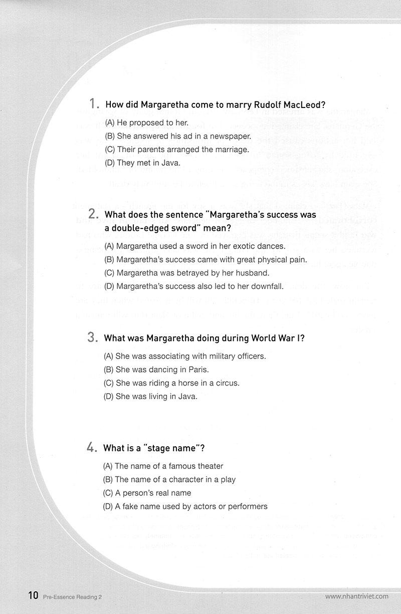 Longman Pre-Essence Reading 2