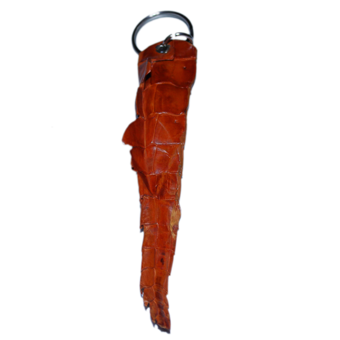 Móc khóa Huy Hoàng da cá sấu gai đuôi màu đen, nâu đỏ, vàng bò, nâu đất HT8214-15-16-17