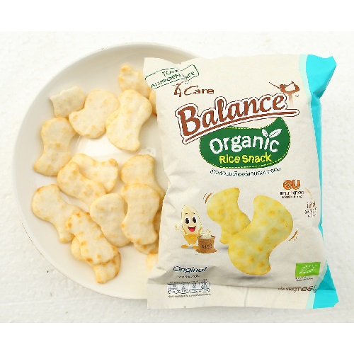 Bánh snack gạo hữu cơ vị truyền thống 4Care Balance 25g