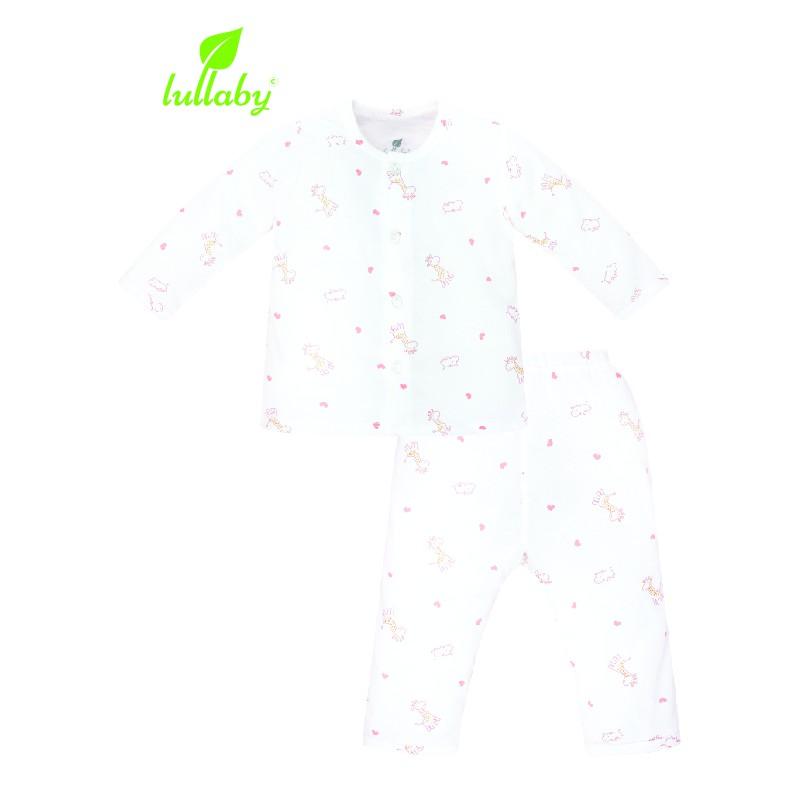 Lullaby - Bộ quần áo cài giữa tay dài - NH605-606P