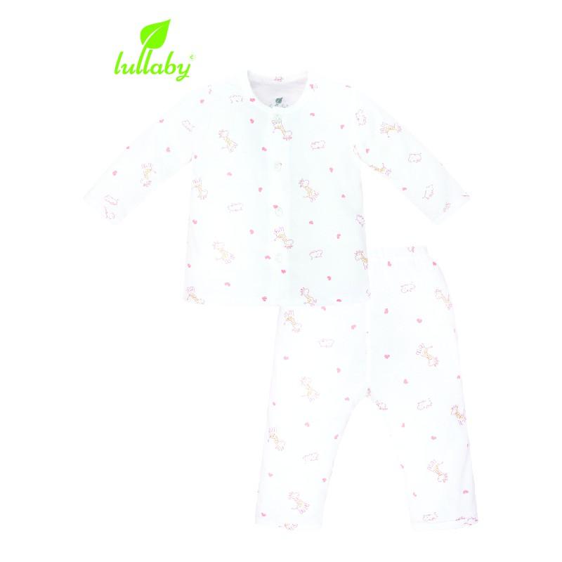 Lullaby - Bộ quần áo cài giữa tay dài - NH605-606P