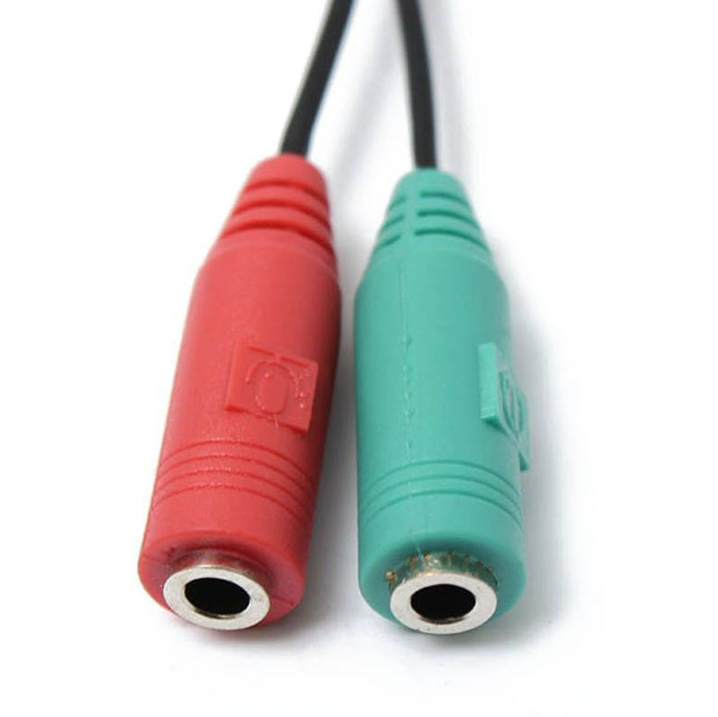 Cáp chia Audio 3.5mm ra mic và loa (Màu Giao Ngẫu Nhiên) - Hàng Chính Hãng