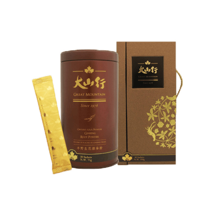Bột Nhân Sâm Củ Cao Cấp Great Muontain 75gram Canada