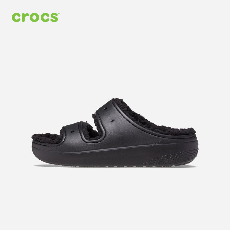 Giày sandal unisex Crocs FW Classic Sandal U Cozzzy Blk/Blk - 207446-060