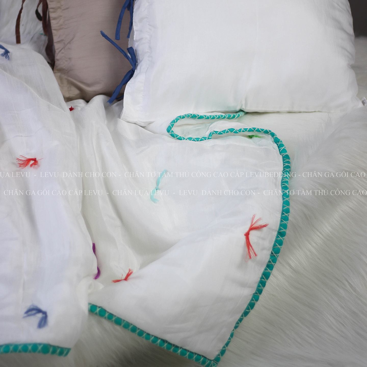 Bộ Chăn & Vỏ Gối Lụa Tơ Tằm Cho Trẻ Em