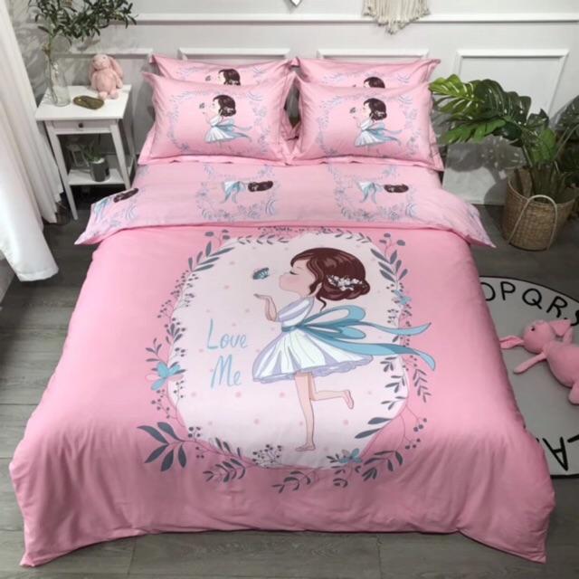 Combo 1 bộ cotton living và 1 ruột chăn, tặng kèm vỏ ôm