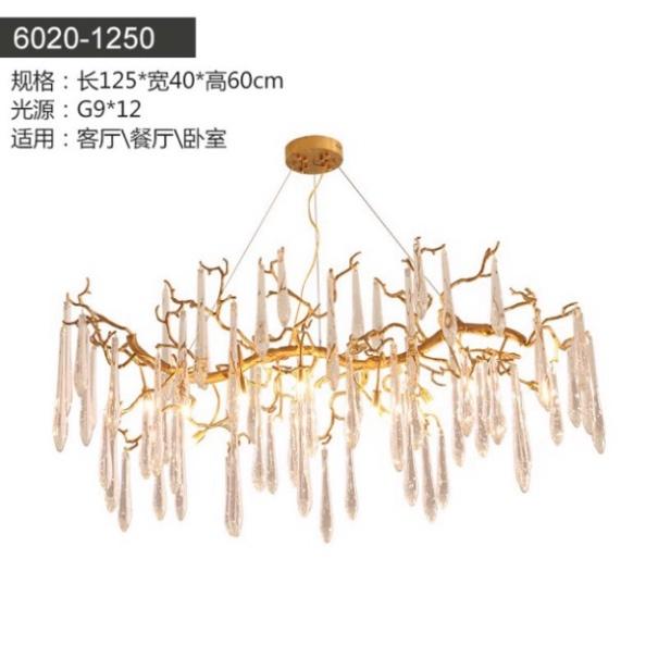 Đèn thả đồng nguyên chất serip fi 1250mm. DT HQ
