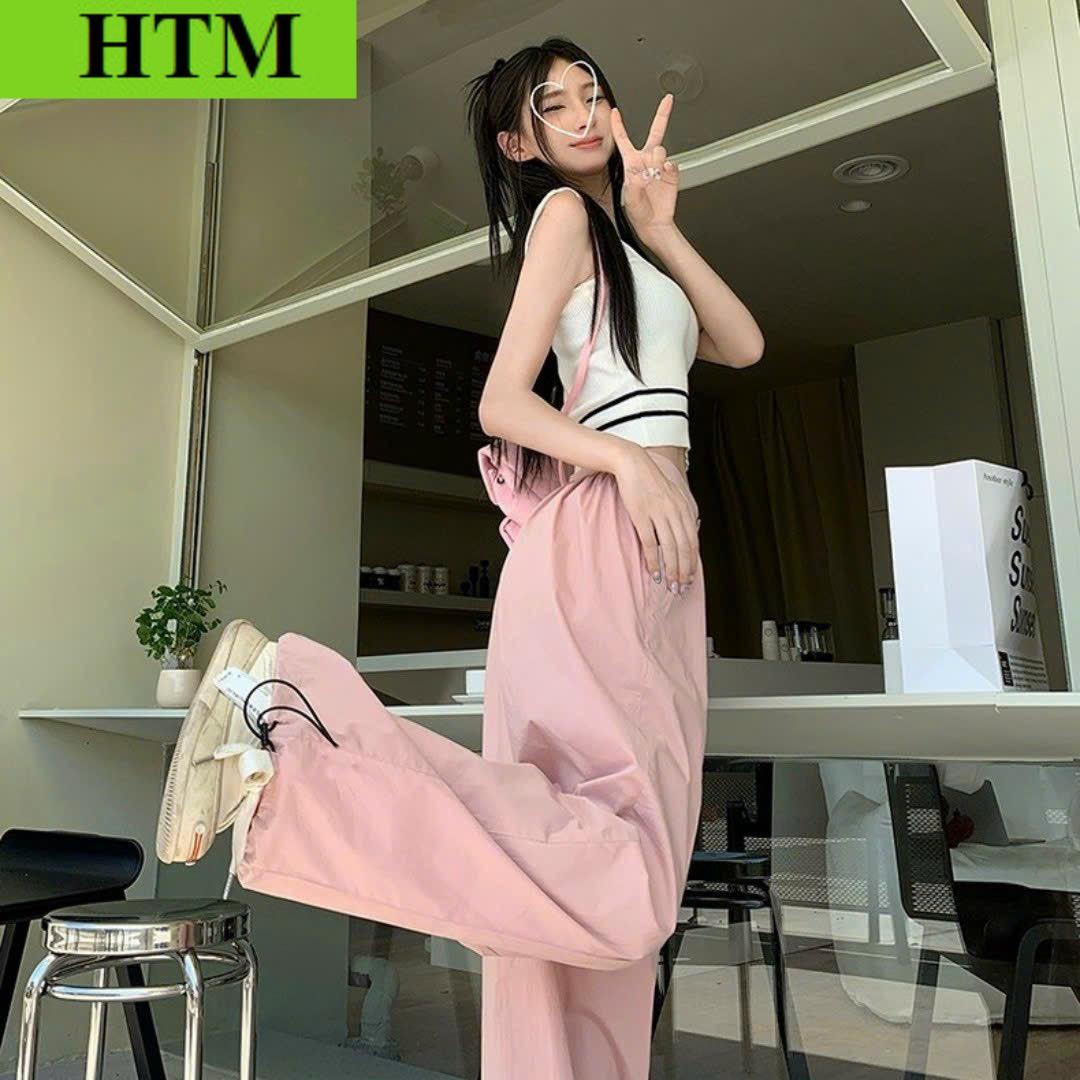 [FREESHIP] Quần Túi Hộp Nam Nữ Với Chất Dáng Form Đẹp Kèm Dây Rút HTM FASHION - Kem Nhạt