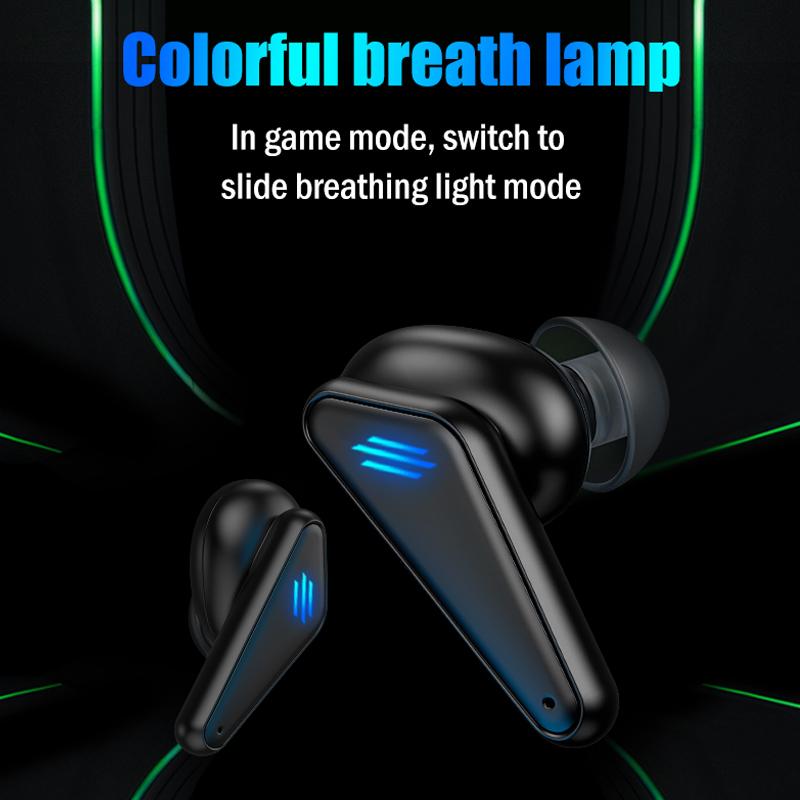 K55 Tai Nghe Chơi Game Thấp Trễ TWS Fone Bluetooth Tai Nghe Nhét Tai Có Mic Bass Âm Thanh Âm Thanh Định Vị Tai Nghe Không Dây