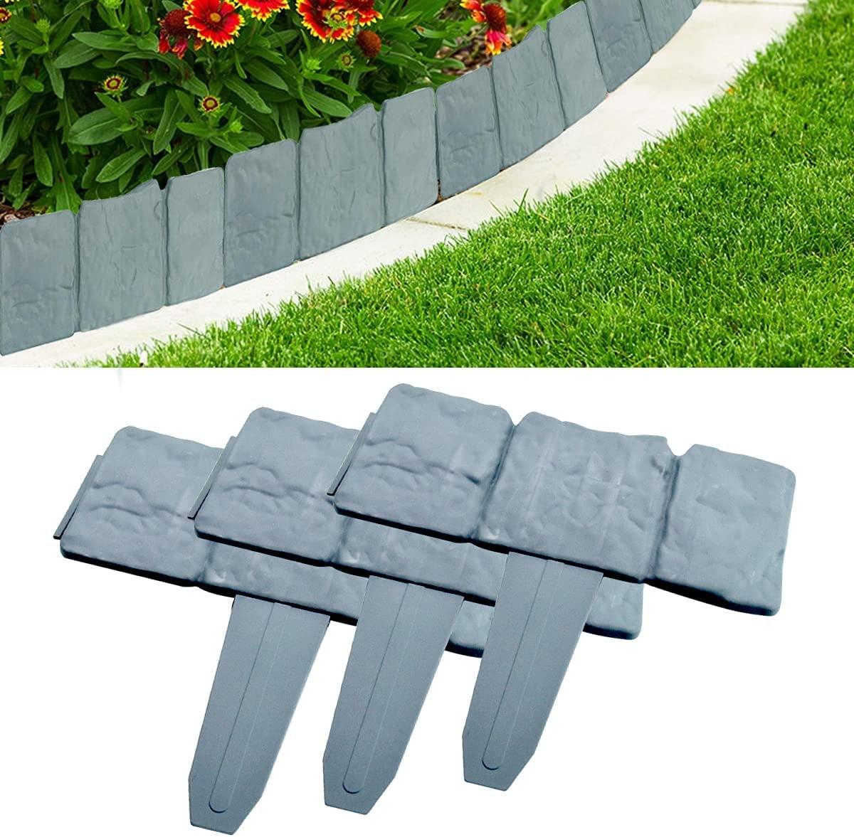 10 Cái Vườn Viền, Sân Vườn Viền Hàng Rào Viền Nhựa Màu Xám Viền Cỏ Sân Vườn Hàng Rào Đá Hiệu Ứng Bãi Cỏ Viền cho Bãi Cỏ Sân Vườn
