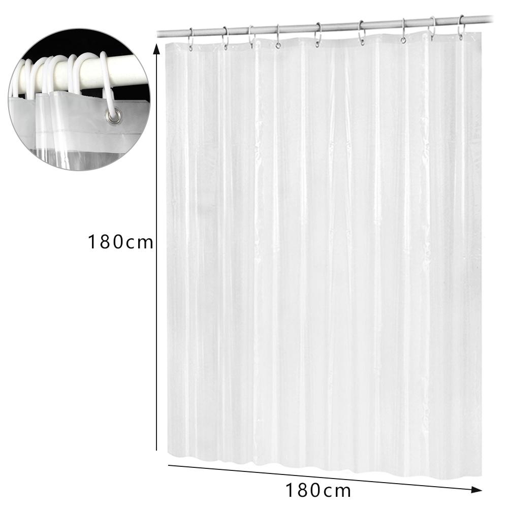 ☆YOLA☆ Bathroom Accessaries Home Decor Mildewproof Waterproof Transparent Shower Curtain