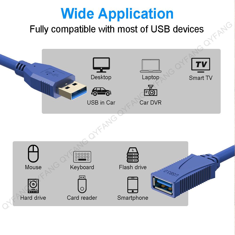 Cáp USB 3.0 Cáp USB3.0 Cáp mở rộng USB USB sang nữ Cáp Dữ liệu USB3.0 Dây mở rộng OTG cho PC TV USB3.0 Hub mở rộng cáp