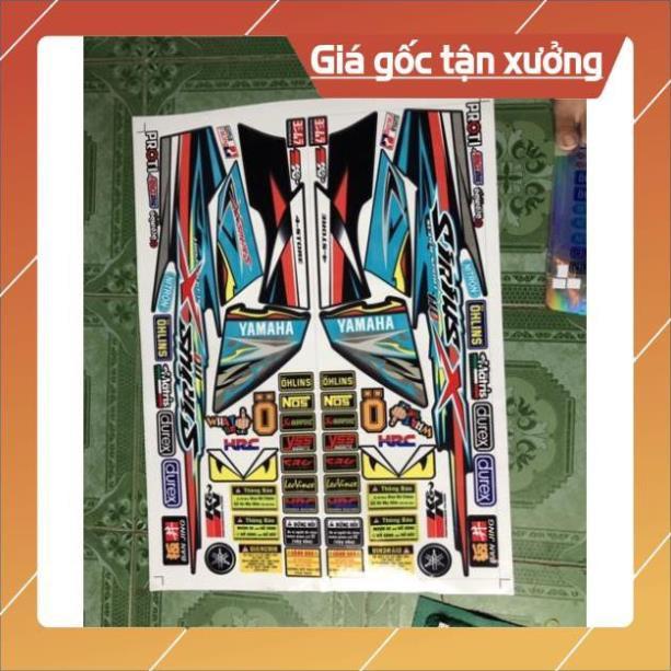 Tem rời Sirius chữ X xanh đen sản phẩm y hình 100%