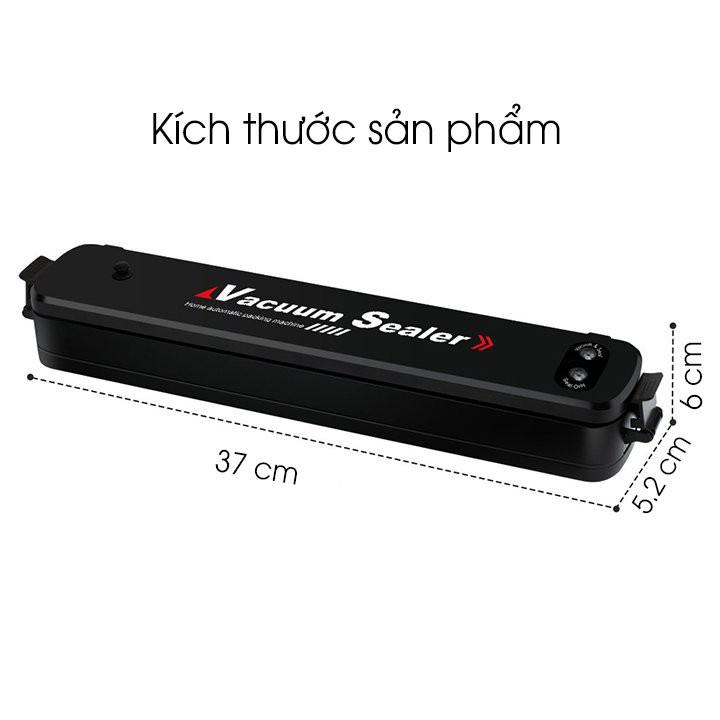 Máy hút chân không hàn miệng túi thực phẩm Vacuum Sealer giúp bảo quản thực phẩm cho gia đình tặng kèm 10 túi hút