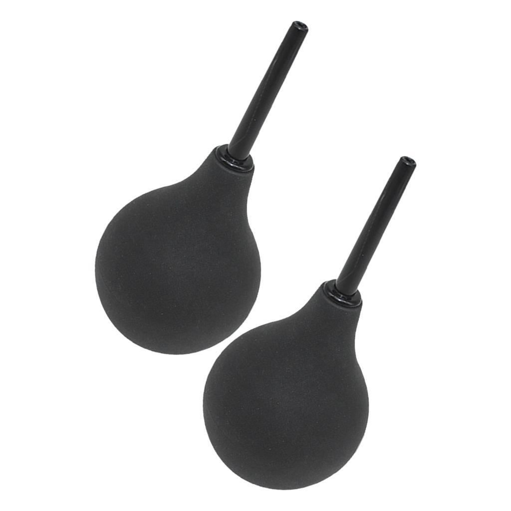 Pack of 2 Enema Bulb Kit - Enema Douche for Anal Vaginal Douching Aids – Black