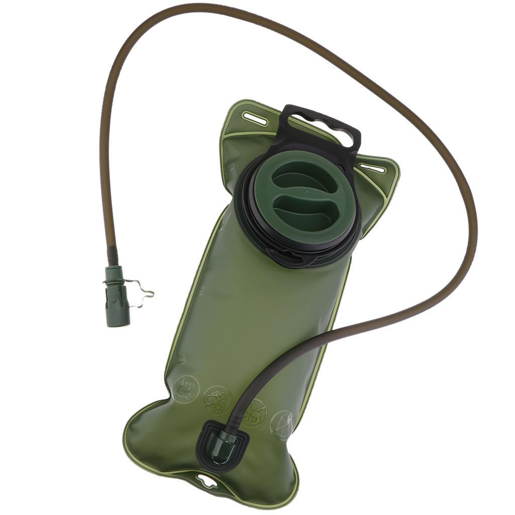 2L Portable Hydration Bladder Water Reservoir Survival Pouch Backpack for Biking Cycling Climbing Hiking- Easy to Clean