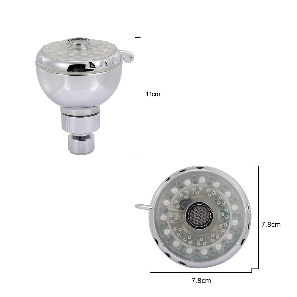 Đầu vòi hoa sen dạng mưa có đèn led có thể tự động thay đổi màu sắc