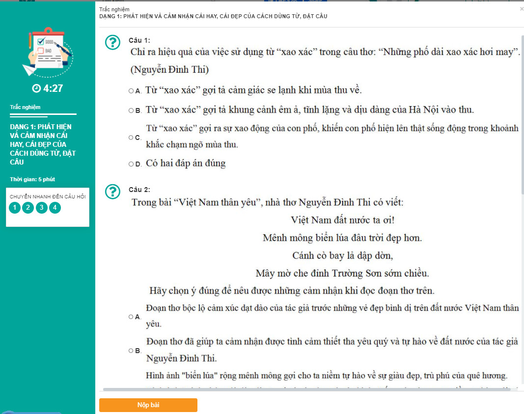 Khóa học CẢM THỤ VĂN HỌC LỚP 5 cô Chu Ái Thu - 09 tháng