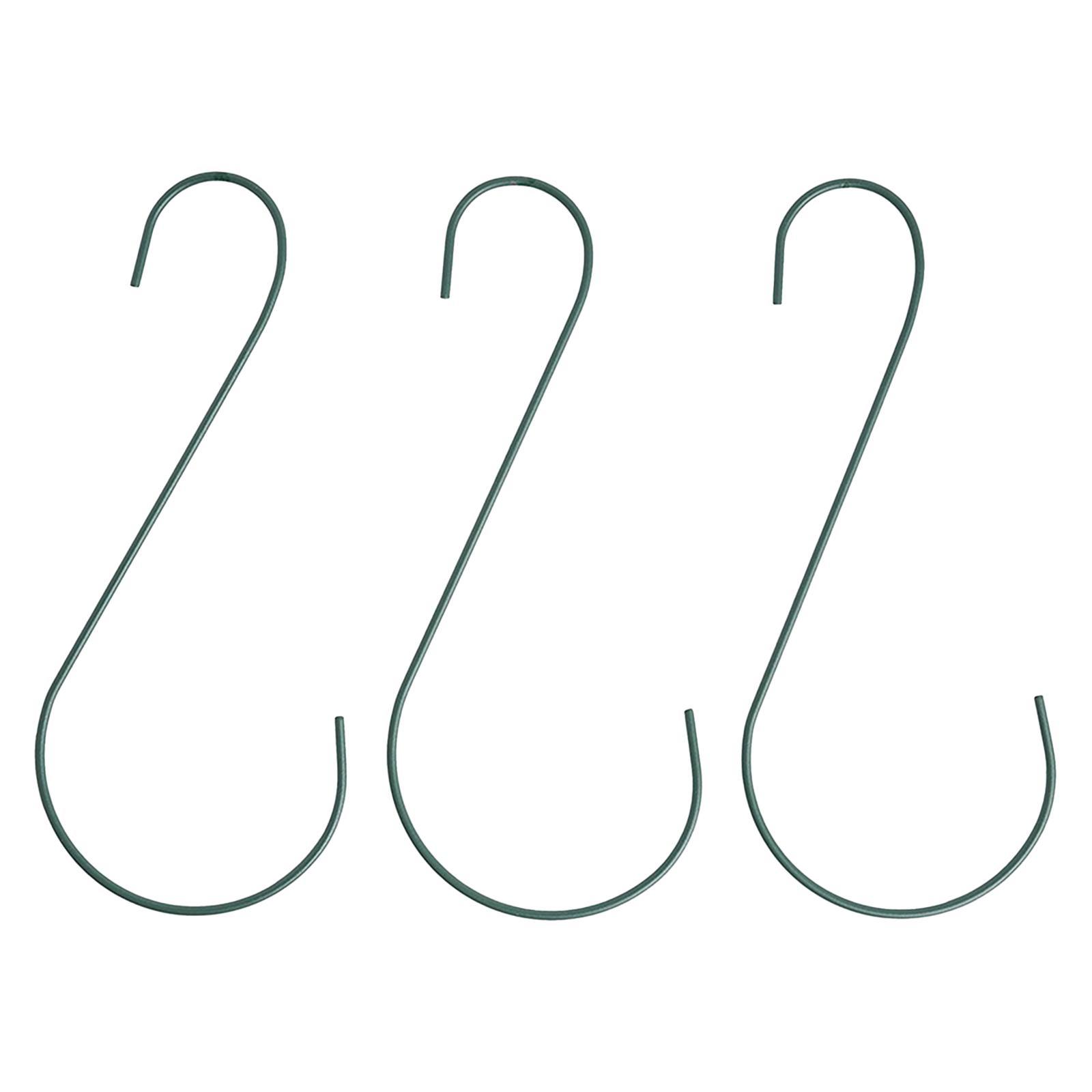 3Pcs S Shaped Hook Bird Cage Hanger for Garden Patio Home