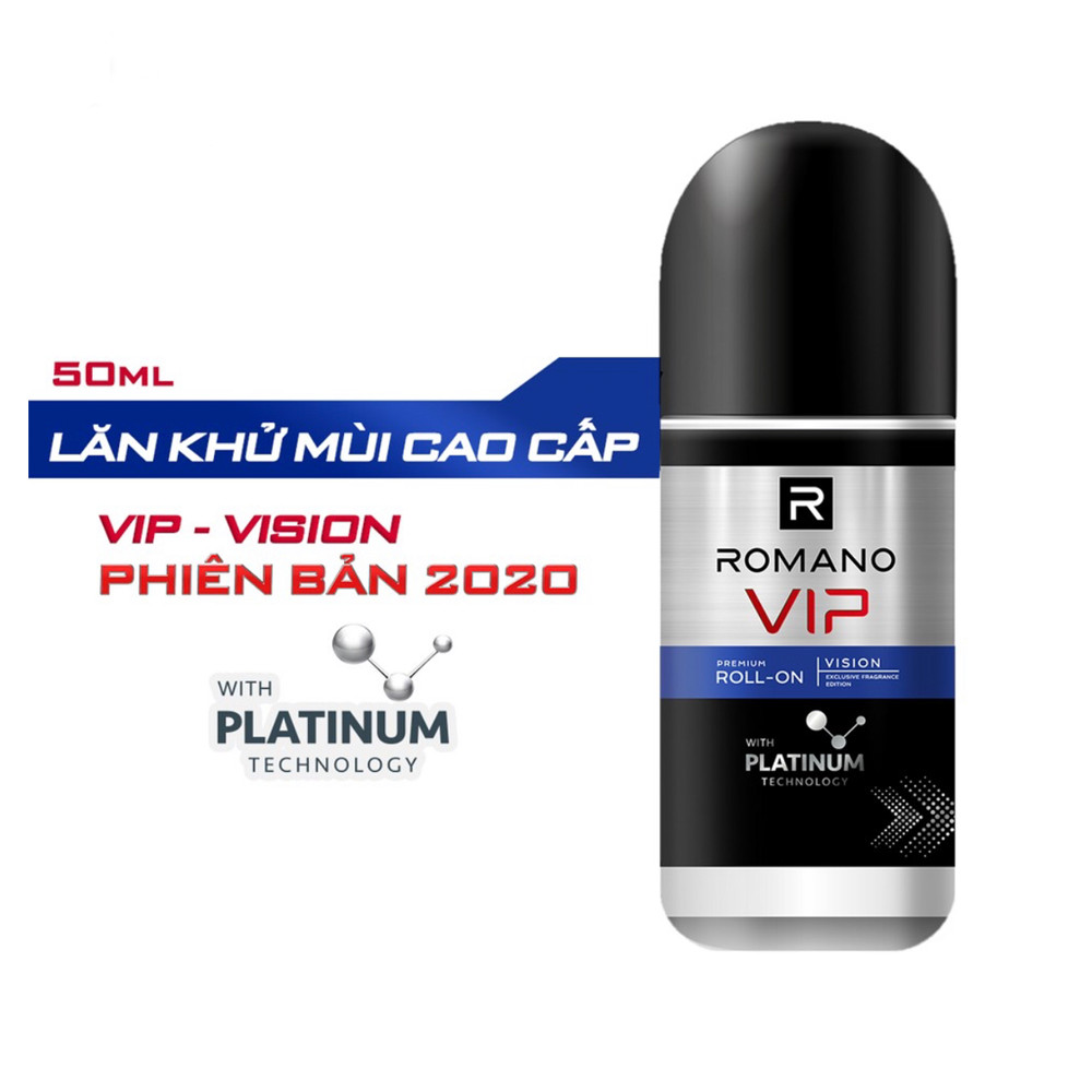 Bộ Romnao Vip Vision: Lăn ngăn mùi 50ml và Nước Hoa bỏ túi 18ml