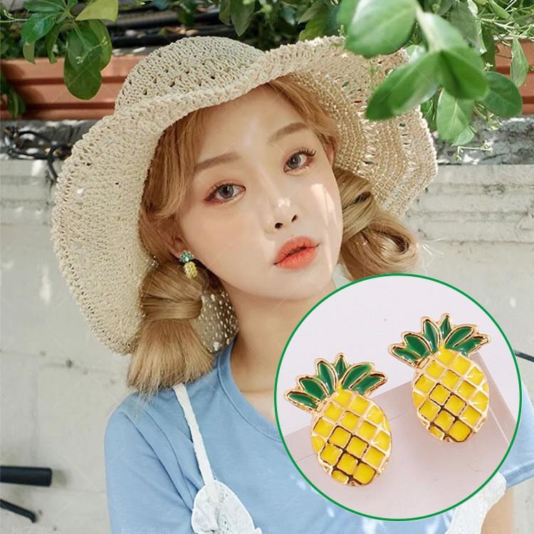 Bông tai trái dứa cute