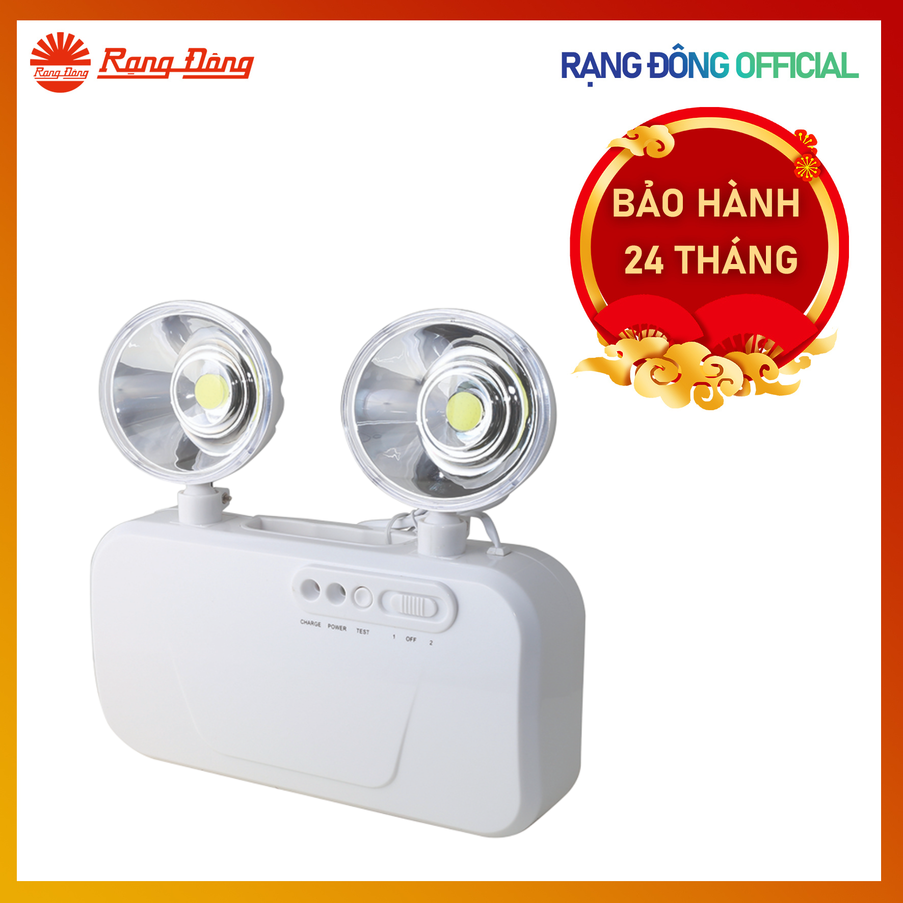 Đèn LED Chiếu sáng Khẩn cấp Rạng Đông Model: D KC02 10W