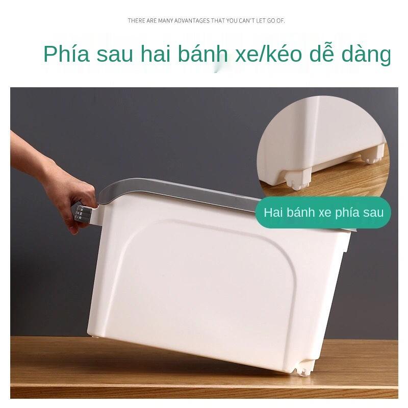 (Xả Kho) Thùng đựng gạo 15kg thông minh chống ẩm mốc có nắp nhựa an toàn sức khỏe (Siêu Tiện Ích)