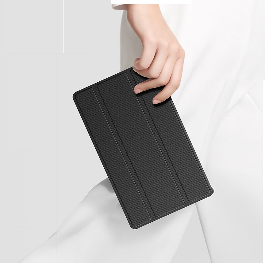 Bao Da Chính Hãng Dux Ducis TOBY Cho Samsung Galaxy Tab S8 Lưng Trong Suốt Không Ố Vàng, Có Ngăn Đựng Bút - Hàng Chính Hãng