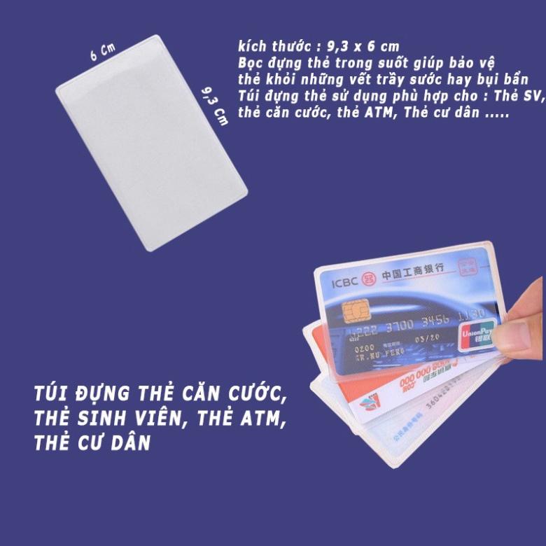 Vỏ bọc thẻ atm, bao túi đựng thẻ sinh viên, nhân viên, học sinh, name card, card visit, CMND, căn cước công dân, cccd