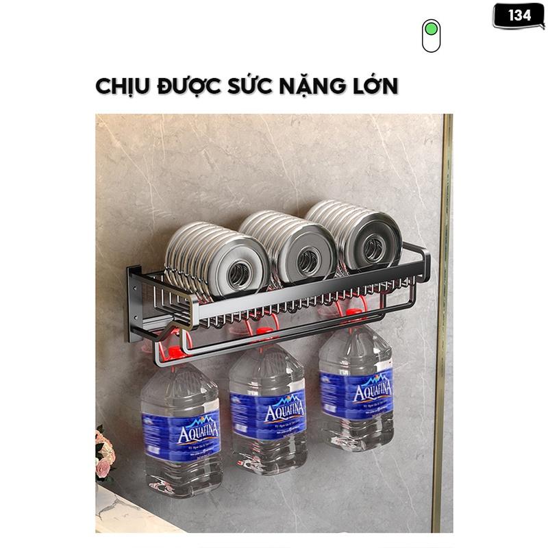 Kệ Treo Khăn Inox Giá Treo Khăn Phòng Tắm Không Cần Khoan Đục Không Gỉ Sét 134