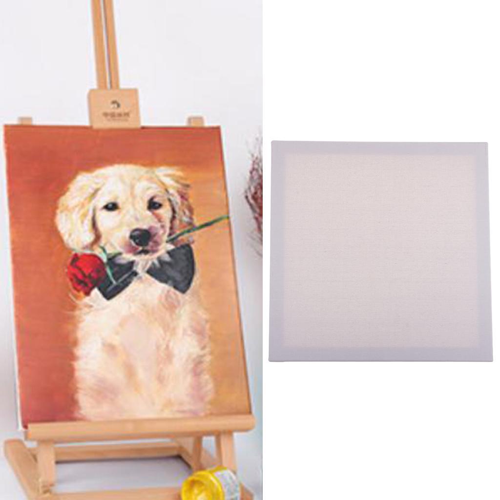2x Artist Free 16"x 16" Blank White Wooden Frame Canvas Panel Boards
