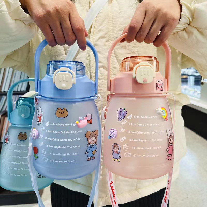 Bình đựng nước có vạch chia size 1.3L hình bầu dục