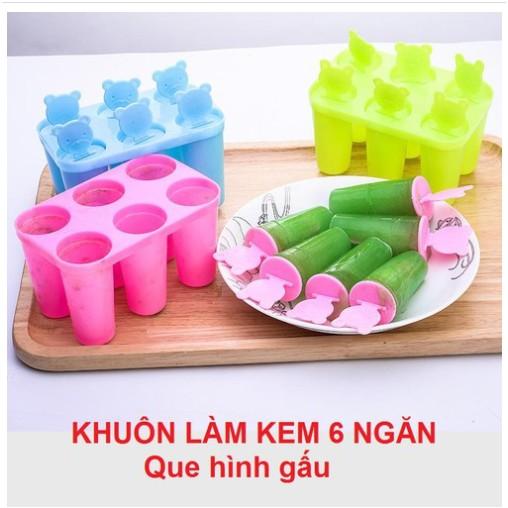 Khay làm kem tiện lợi an toàn phong cách nhật bản 6 ngăn