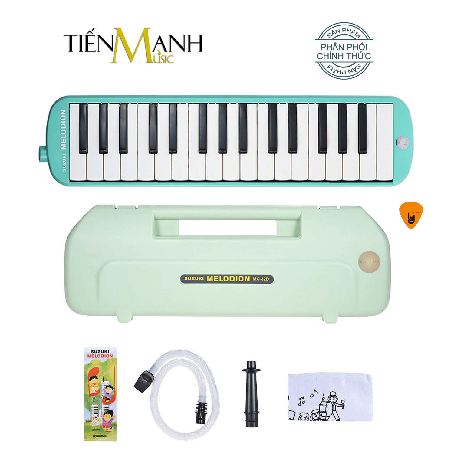 Kèn Melodion Suzuki 32, 37 Phím MX-32D, MX-37 Study Pianica Melodica MX32, MX37, MX32D Hàng Chính Hãng - Kèm Móng Gẩy DreamMaker