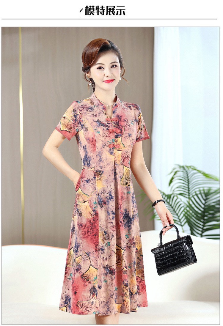 Đầm trung niên sang chảnh mẫu mới