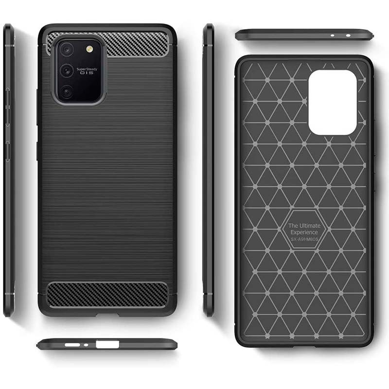 Ốp lưng chống sốc cho Samsung Galaxy S10 Lite hiệu Likgus vân kim loại , chống sốc chuẩn quân đội, chống va đập - hàng nhập khẩu