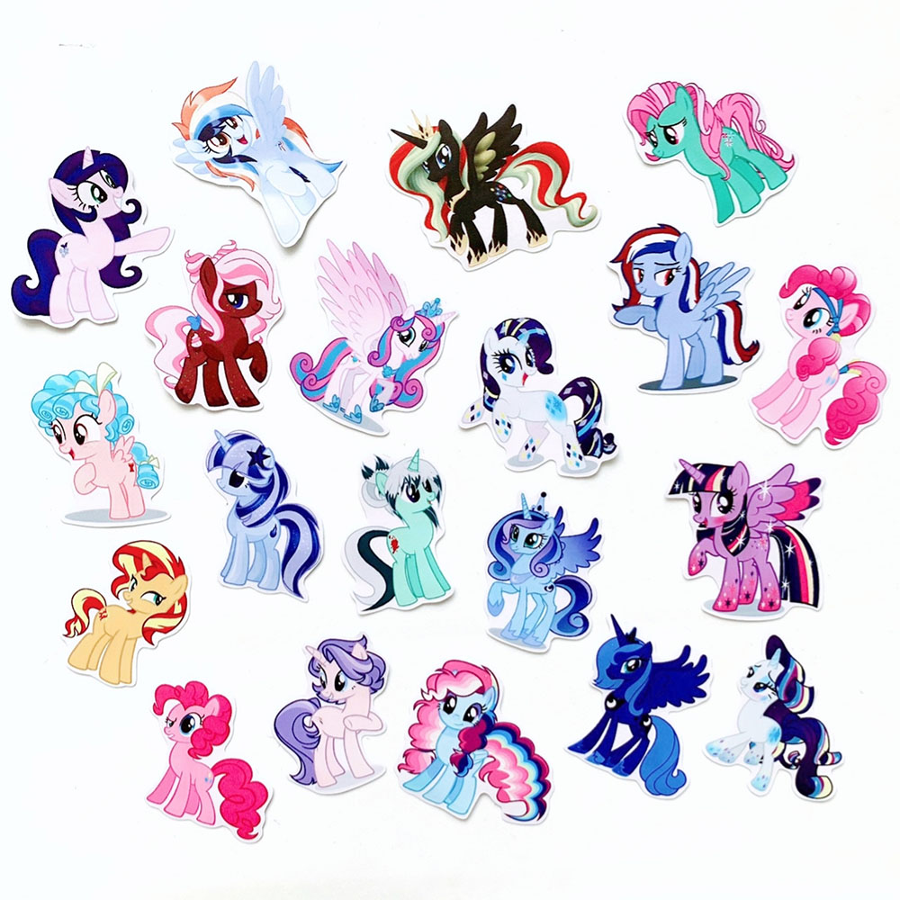 Bộ 20 Sticker Pony (2020) Hình Dán Chủ Đề Ngựa Một Sừng Chống Nước Decal Chất Lượng Cao Trang Trí Va Ly Du Lịch Xe Đạp Xe Máy Xe Điện Motor Laptop Nón Bảo Hiểm Máy Tính Học Sinh Tủ Quần Áo Nắp Lưng Điện Thoại